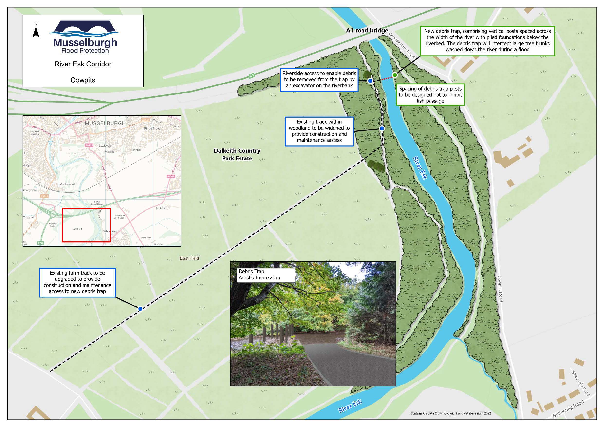 Outline Design map presented at June 2023 Public Exhibition of Cowpits